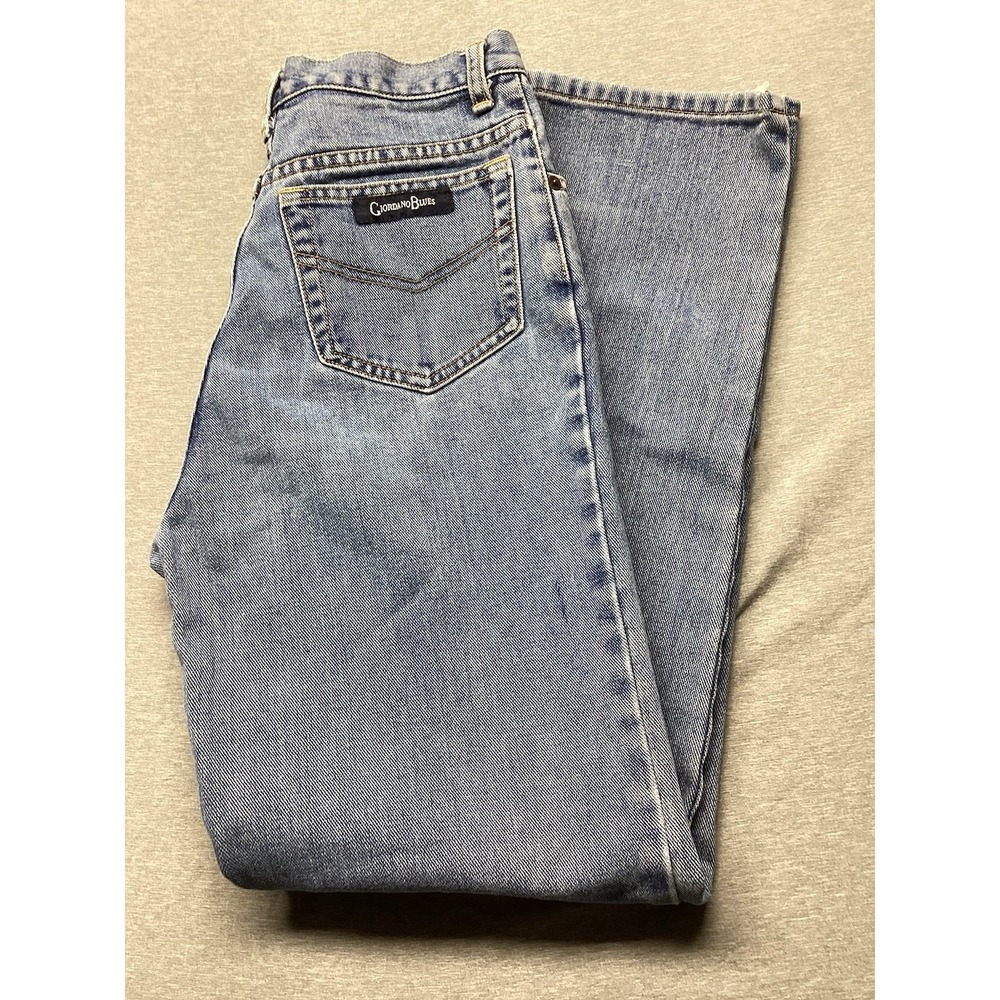 Vintage Giordano Women's High Rise Mom Jeans Size 26x30 Blue Medium Wash